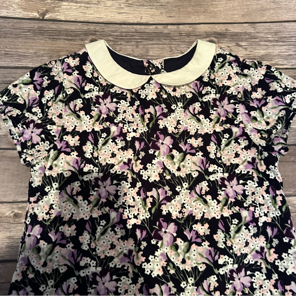 Janie and jack floral velour dress - Picture 7 of 8